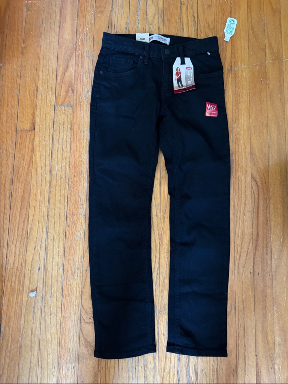 Levi's Kids Black Straight Leg Jeans
